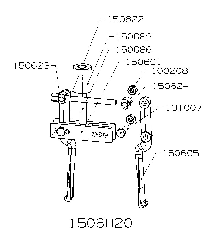 CONJUNTO HIDRÁULICO DE INTERIORES PARTE MECÁNICA FORZA SERIE 1500H
